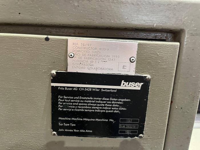 Used BUSER ROTARY PRINTING machine year 1993 working width 3200 mm