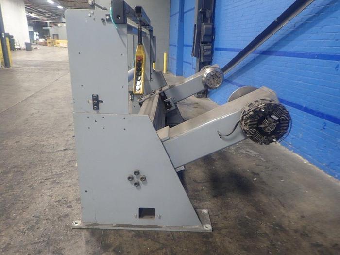 Used 60" WHEBTECH SHAFTLESS FLOOR PICK UP UNWIND STAND 60" DIAMETER CAPACITY