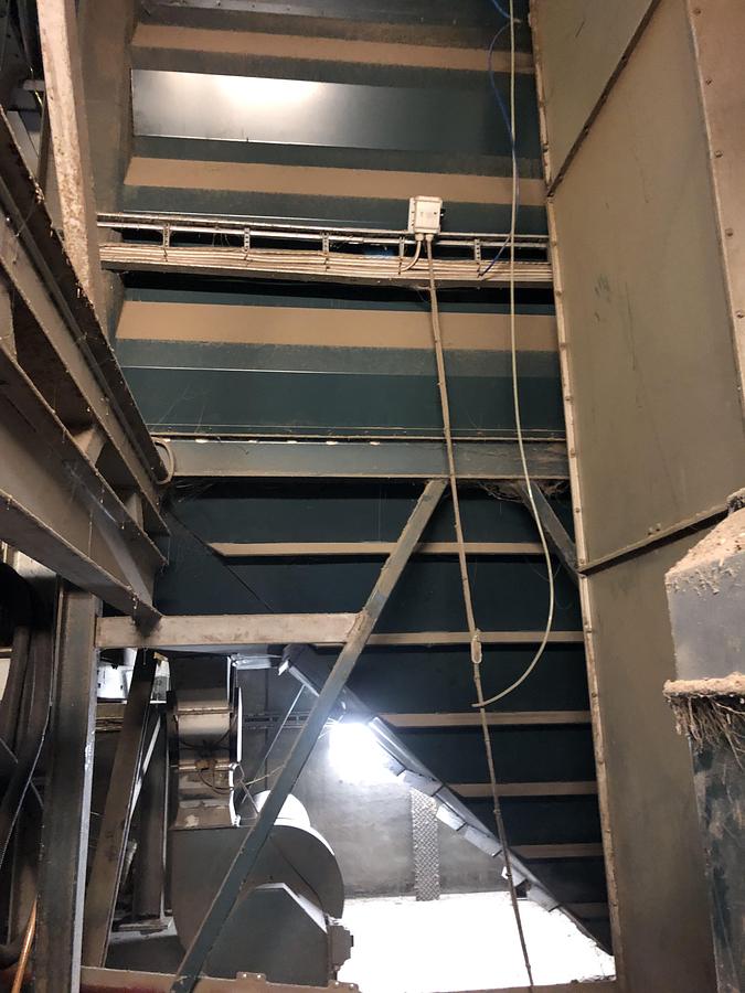 Used Bulk material silo 40 m³ x 4 cells Cimbria Square silo