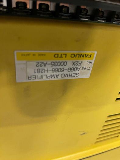 FANUC A06B-6066-H281 SERVO AMPLIFIER C SERIES 2 AX DIGITAL .55 KW