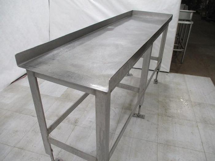 Used Table; Stainless Steel; 7'x24"