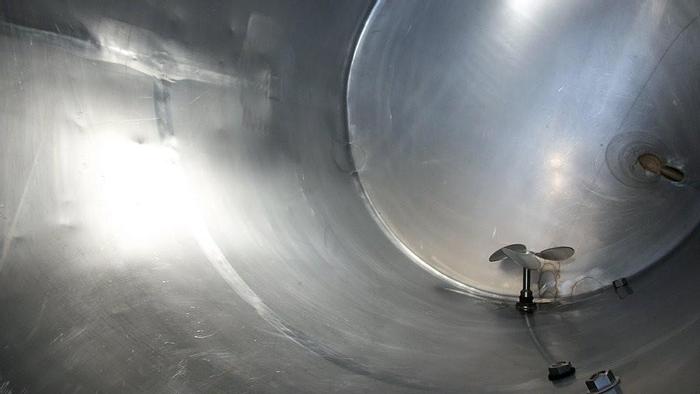 Used Tank, 500 Gallon, S/st, 45" x 72", Agit, DT/SB, Sngl Wall, #S741260