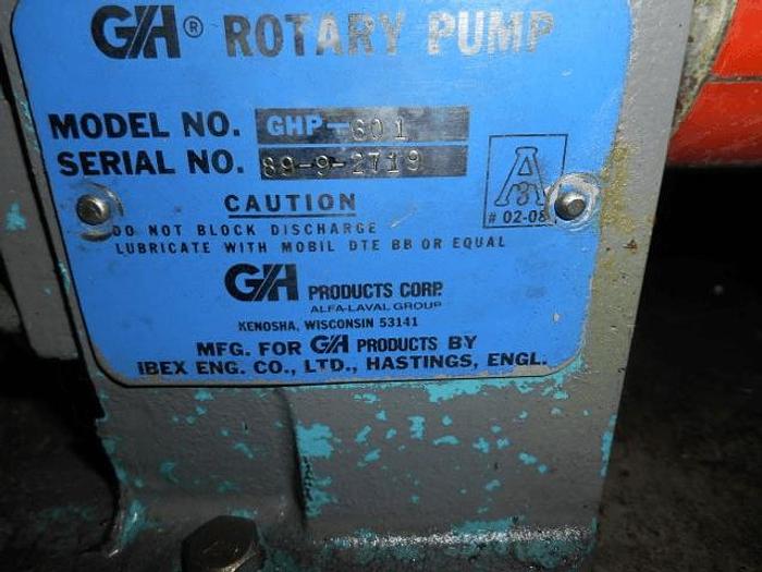 Used 2 GH PRODUCTS SANITARY POSITIVE DISPLACEMENT PUMP – S/S – VARIABLE SPEED