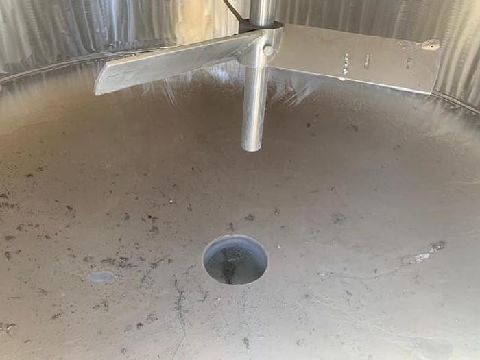 Used 1200 Gallon Vertical Stainless Steel Dearator Vacuum Juice Tank