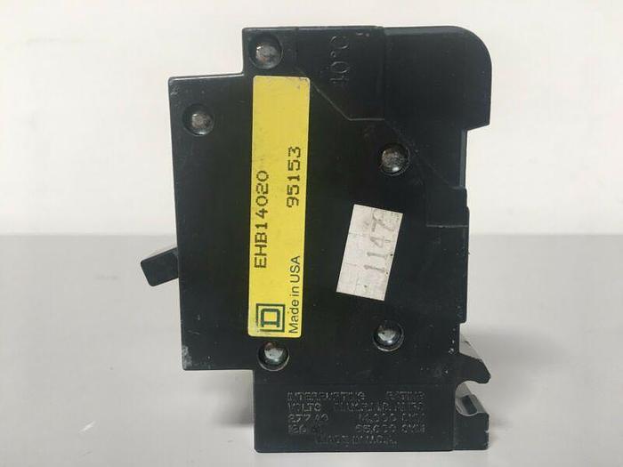 Used Square D EHB14020 Single Pole Circuit Breaker 20 Amp