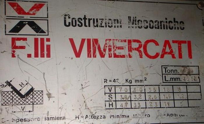 Usato PIEGATRICE VIMERCATI IDRAULICA 3000 X 70 t