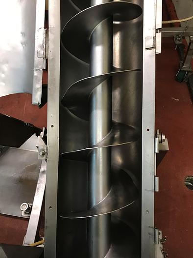 Used AUGER CONVEYOR 10' LONG X 9" DIAM. STAINLESS STEEL only @ AMERICA'S STEAM KETTLE HEADQUARTERS ! (#617C)