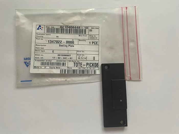 Tetra Pak Spare Parts Sealing Plate Part No. 1347022-0000