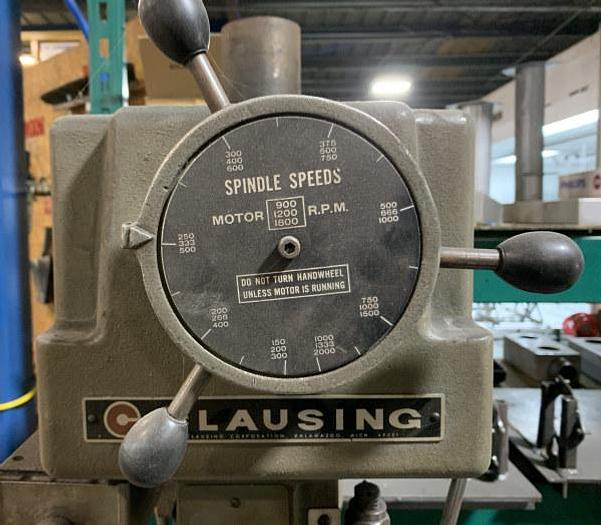 Used CLAUSING 2286 HEAVY-DUTY 20INCH VARIABLE SPEED DRILL PRESS