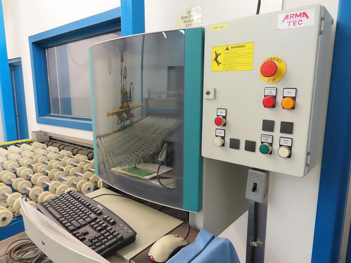 Used 2003 Armetch Laminated Glass Production Line, with Melco Auto Clave