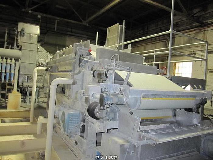 Used Andritz CPF1.0SMX-58-LP9506 Twin Wire Belt Press With Gravity Table, 1 Meter, Includes Variable Speed Drives, Plc And Conveyors, Construction Is Hot Dipped Galvenized #27132