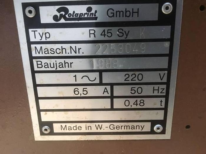 Gebraucht 1988 Rotaprint R 45 SY K