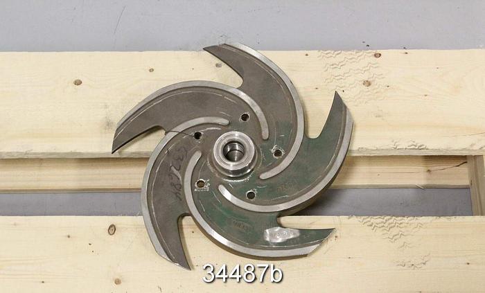 Used Goulds 3196 Impeller, 1.5x3x13, 5-Vane, 11.25" Diameter, Pattern 53970 #34487