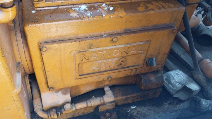 Used National JWS-165-L, 4x5 Triplex Mud Pump Package