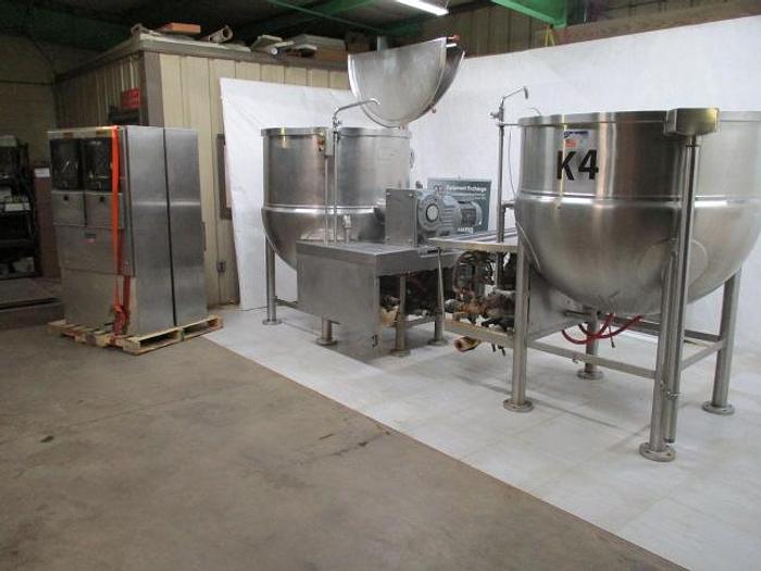 Used JC Pardo/Cleveland Cook Chill Horizontal Agitator Mixer Kettle & Pasta Cooker; Md#HAMKDL; 400G & 300G