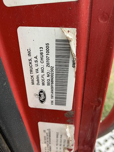 Used 2008 Mack CHU613 TANDEM AXLE DUMP TRUCK