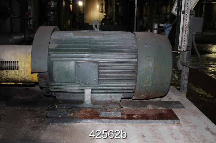 Used Toshiba B1254FLG3BSHD A/C Motor, 125 Hp, 1800 Rpm, 444TS Frame #42562