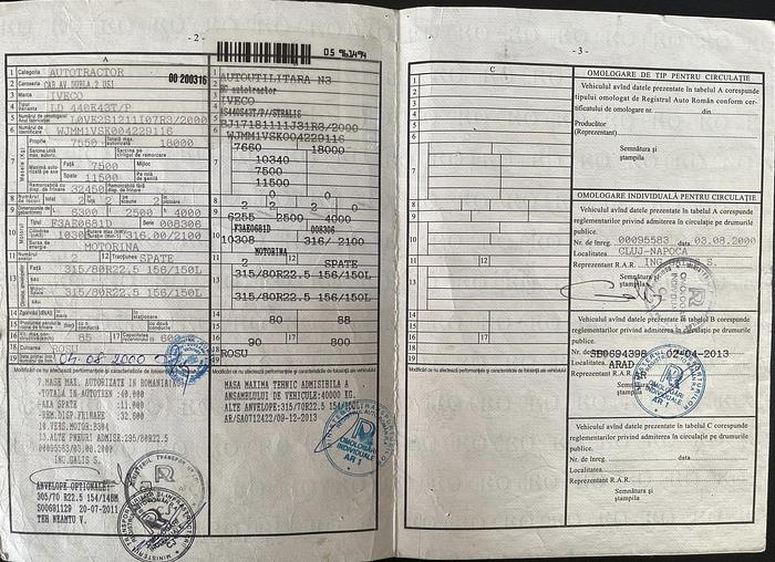 Gebruikt 2000 Iveco EUROSTAR 440E42, EURO 2 ENGINE, MANUAL