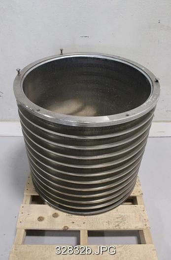 Used Black Clawson UV300 Screen Basket, .006" Slots #32832