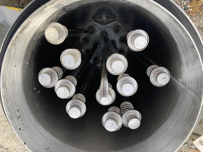 Used Used (12) 36" cartridge stainless steel filter.