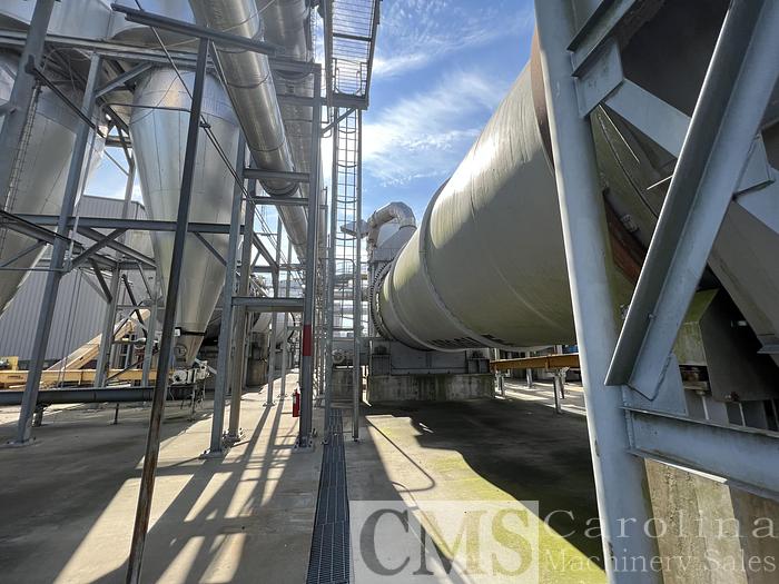 Used Buhler Aeroglide 13x60 Stainless Steel Drum Dryer with Burner