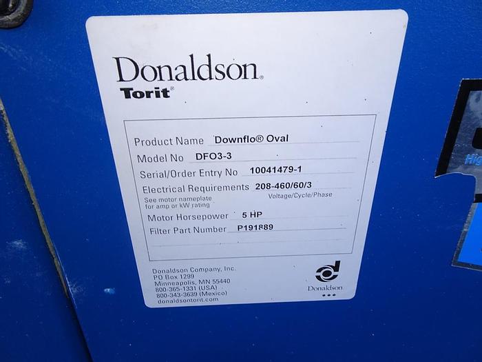 Used Dust Collector, Cartridge, 1,140 CFM, Donaldson, DFO3-3, #S742708