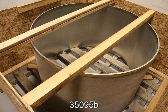 Unused Bird CN 70 Pressure Screen Outer Basket, .062" Holes #35095