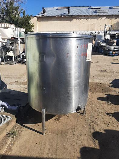 Used Tank, 315 Gallon, S/st, OT/DB, 45" x 46" #C744432