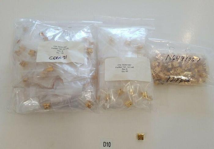 Used *NEW & PREOWNED* LOT OF 300+ Perkin Elmer N6491067 Prefilter Tell Q2 Left Rev B