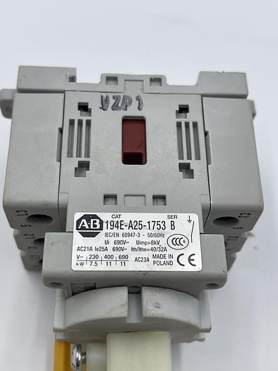Used Allen-Bradley 194E-A25-1753 Ser B