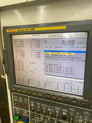 Used Doosan Daewoo 4th Axis Vertical Machining Center Model: DMV-4020
