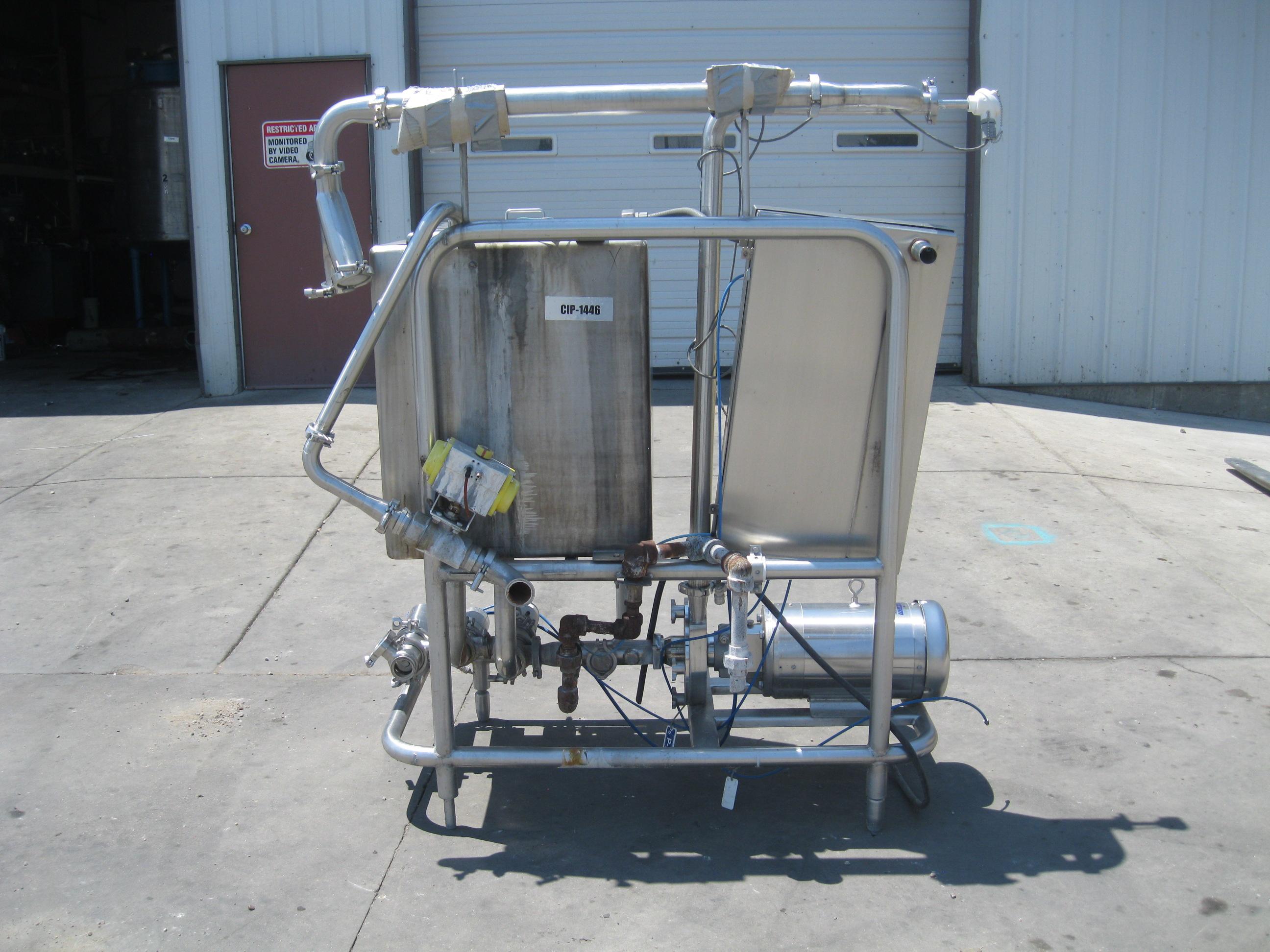 Usado SINGLE TANK CIP SYSTEM 150 GALLON SKID