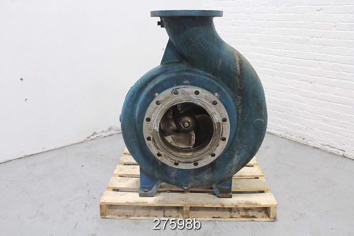 Used Goulds 3175 Goulds 3175 L, 10X12X22, 4 Vane Impeller, 20" Impeller Diameter, Stainless Steel Impeller, Stainless Steel Casing, Stainless Steel Stuffing Box, Stainless Steel Suction Side Plate, Packing. #27598