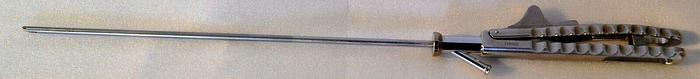 Used Ethicon SRNH1 Self Righting 5mm Needle Holder with Spring Locking Locking Handle