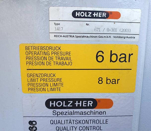 Used 2003 Holzher Germany HOLZHER Sprint edge banding machine type 1417
