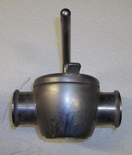 Used 2" Triclover 3 Way Stainless Steel Valve - Stainless Fittings Equipment