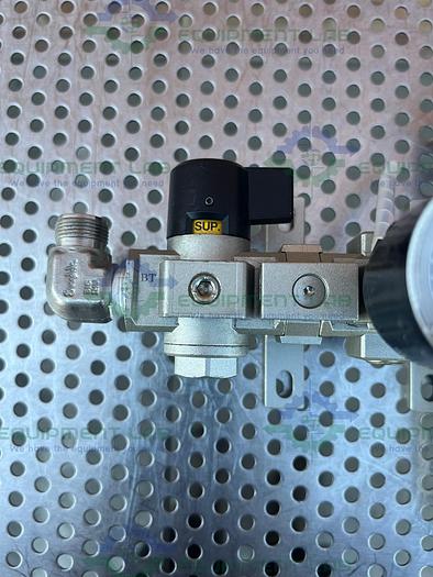 Used SMC  NAW3000 Filter Regulator 7 - 120 PSI w/ SMC Gauge