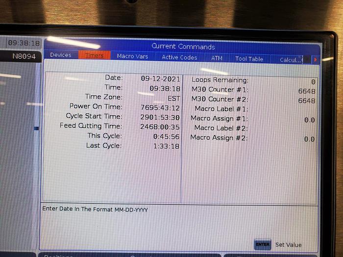 Used 2017 HAAS VF-5/50 4-Axis Vertical Machining Center