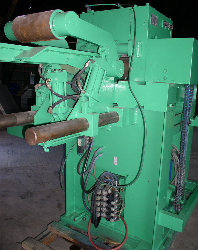 Used SCHLEICHER TYPE H-3, COIL FEEDER & STRAIGHTENER, 12" CAP. 3-ROLL, S/N-2404/44