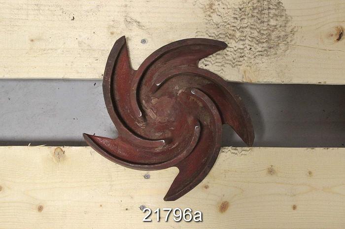 Used Goulds 3196 Impeller, 8", 5-Vane, Casting No.: 53811 (For 2x3x8 Pump) #21796