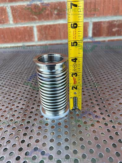 Used Stainless Steel  4" Flexible Vacuum Hose w/ KF 40 Vacuum Fitting