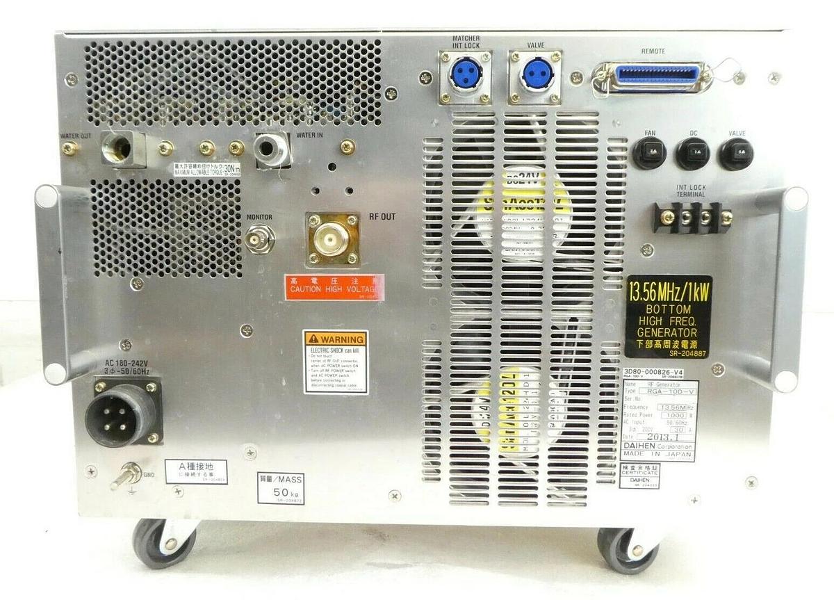 Used Daihen RGA-10D-V RF Power Generator TEL 3D80-000826 Copper Cu Exposed Working