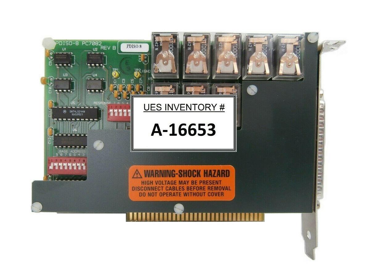 Used Keithley PDISO-8 8-Channel Isolated Input/Output PC7082 PCB Card Working Surplus