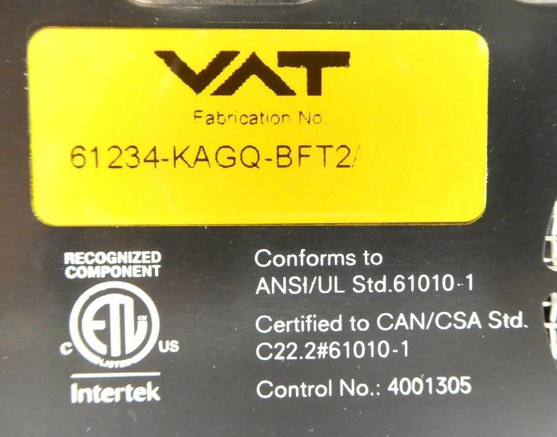 Used VAT 61234-KAGQ-BFT2 HV Butterfly Control Vacuum Valve Reseller Lot of 3 Working
