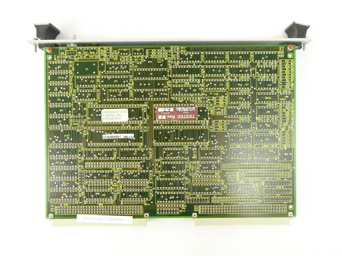 Used Force Computers 300001 VMEBus PCB Card SYS68K/WFC-1 Varian 109000001 Working
