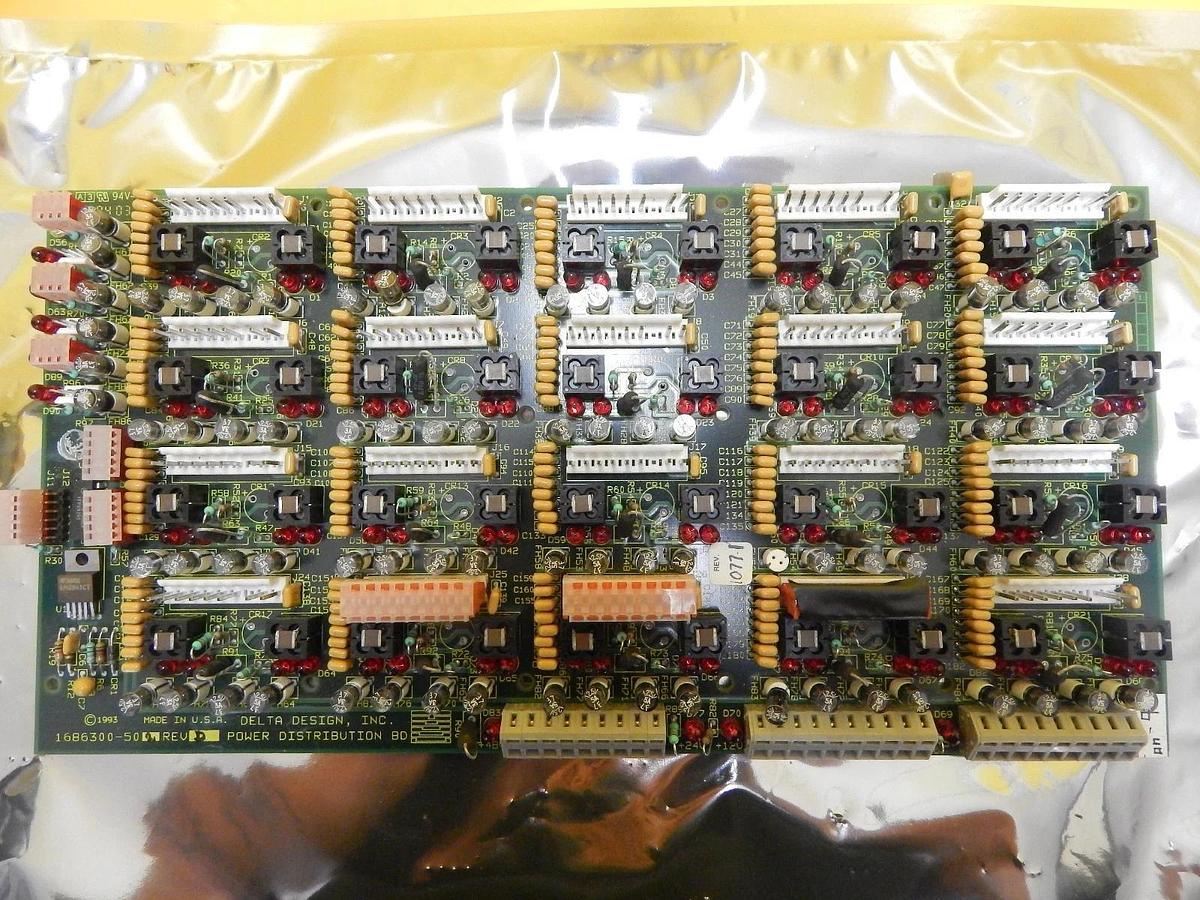 Used Delta Design 1686300-502 Power Distribution Board PCB 1686299 Used Working