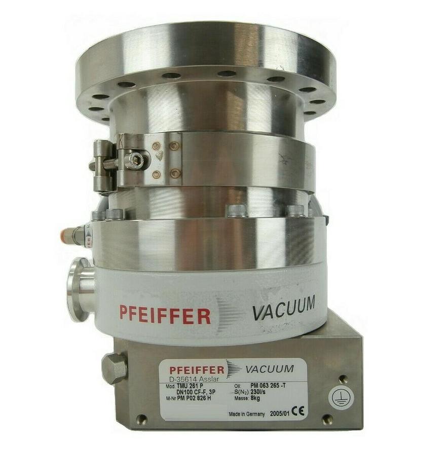 Used TMU 261 P Pfeiffer PM P02 826 H Turbomolecular Pump with Heater Turbo Working