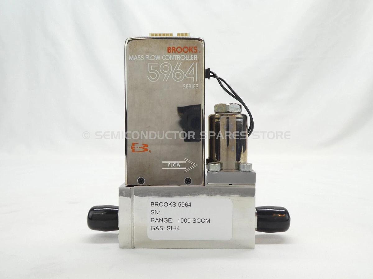 Refurbished Brooks 5964 Mass Flow Controller MFC 1000 SCCM SIH4 Lot of 2 OEM Refurbished