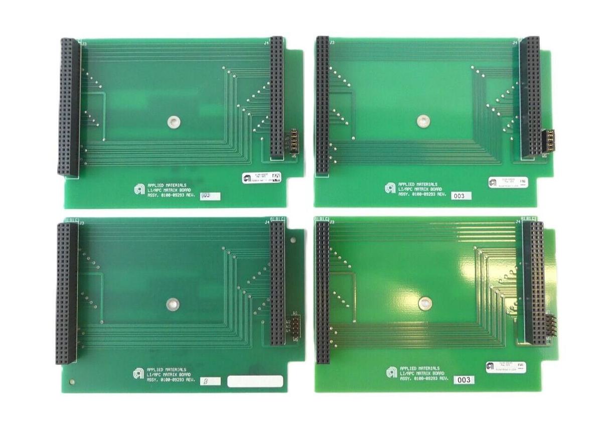 Used AMAT Applied Materials 0100-09293 LI/APC Matrix PCB Reseller Lot of 4 Working