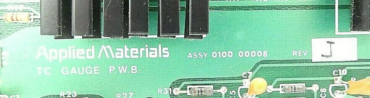 Used AMAT Applied Materials 0100-00008 TC Gauge P.W.B. PCB Card P5000 Working